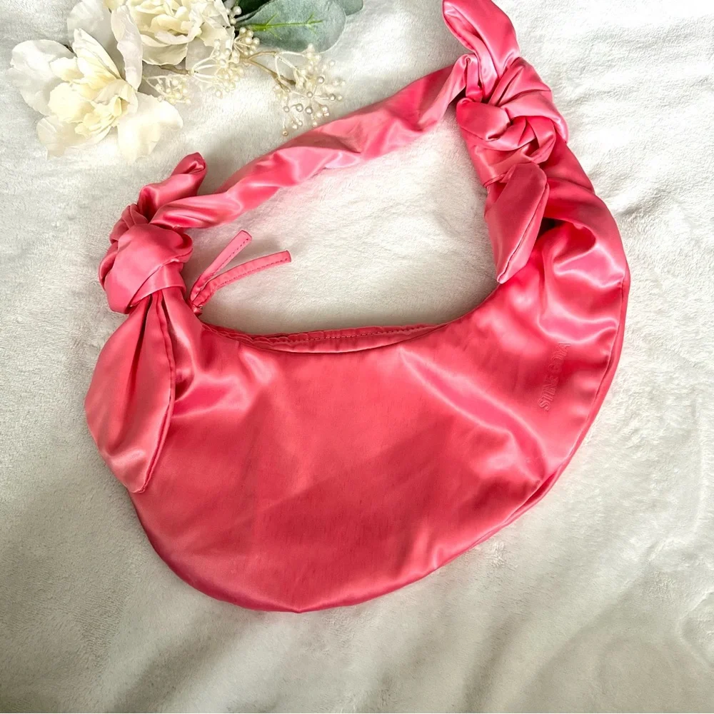 STINE GOYA Julius 1640 Pink Satin hobo bag